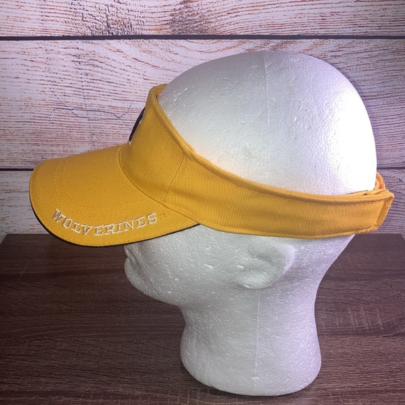 Michigan Wolverines Yellow NCAA Visor EUC - Picture 3 of 8